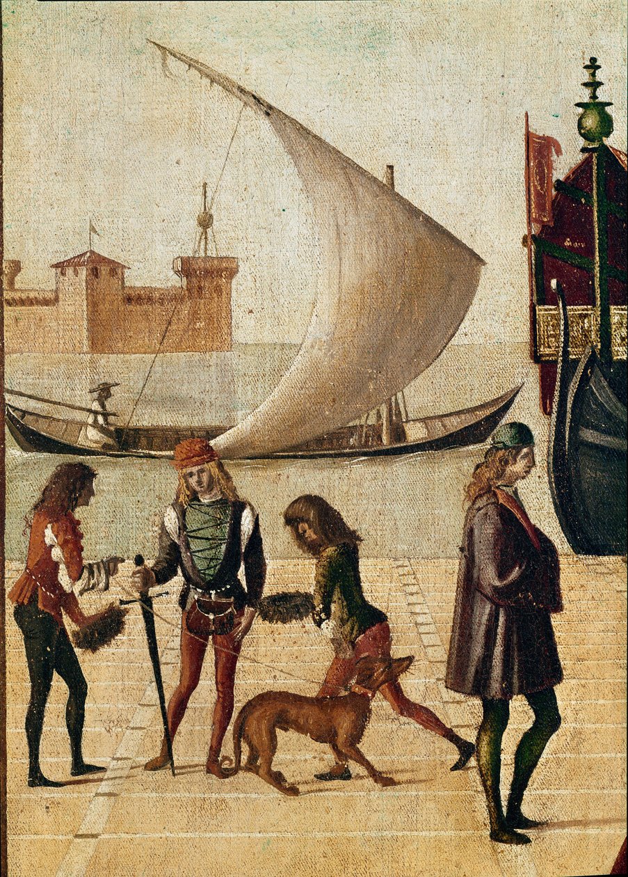 Legend of st Ursula: detail arrival of the Ambassadors by Vittore Carpaccio