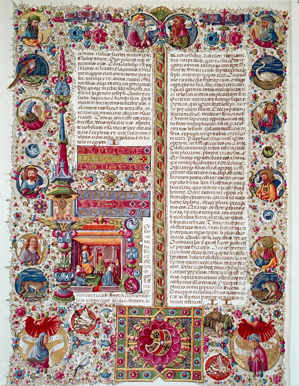 Page of the manuscript of the Bible of Borso d