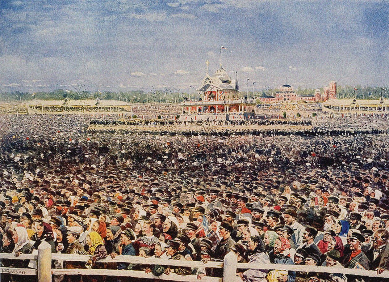 Khodynka Field on 18 May 1896 by Vladimir Egorovic Makovsky
