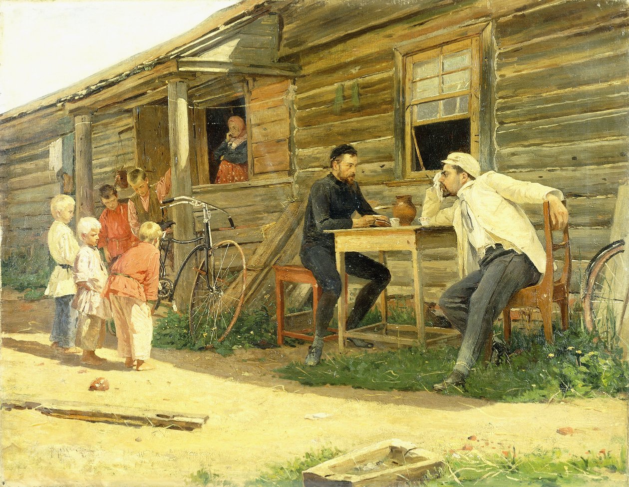 The Bicycle by Vladimir Egorovic Makovsky