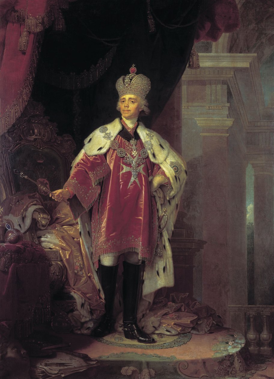 Portrait of Paul I by Vladimir Lukich Borovikovsky