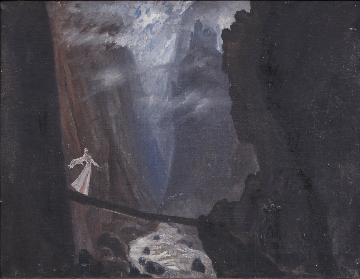 Stage design for the opera Béla by A. Alexandrov by Vladimir Vladimirovich Dmitriyev
