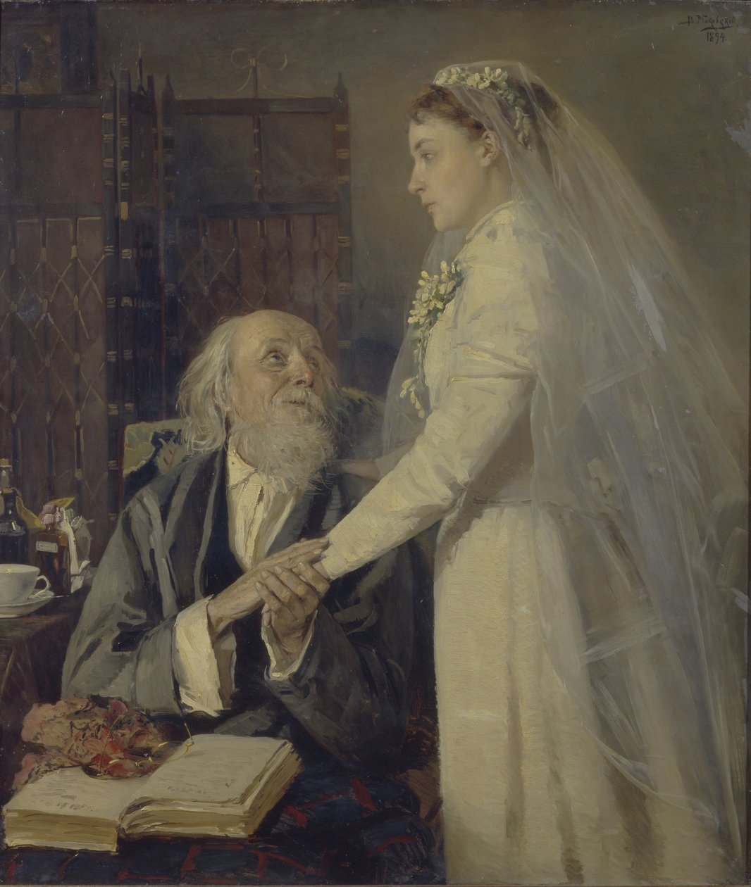 Before the Wedding: Farewell by Vladimir Yegorovich Makovsky