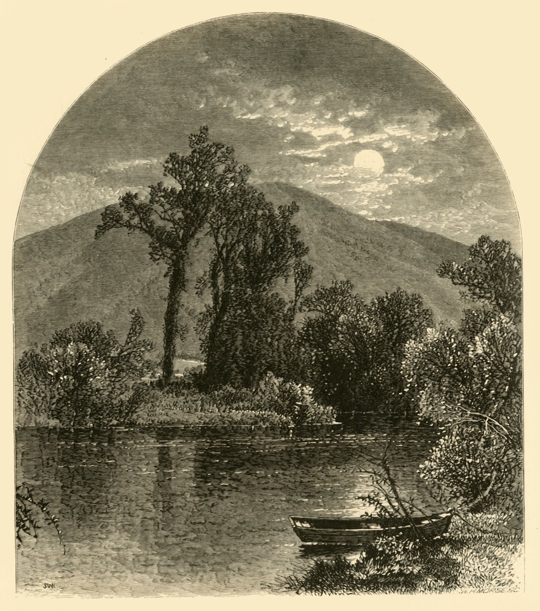 Hoosac River, North Adams by W.H. Morse