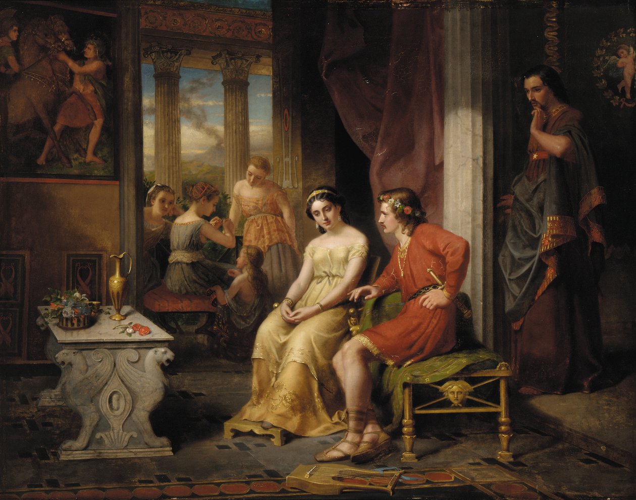 The Last Days of Pompeii: Glaucus and Ione by W. Colby