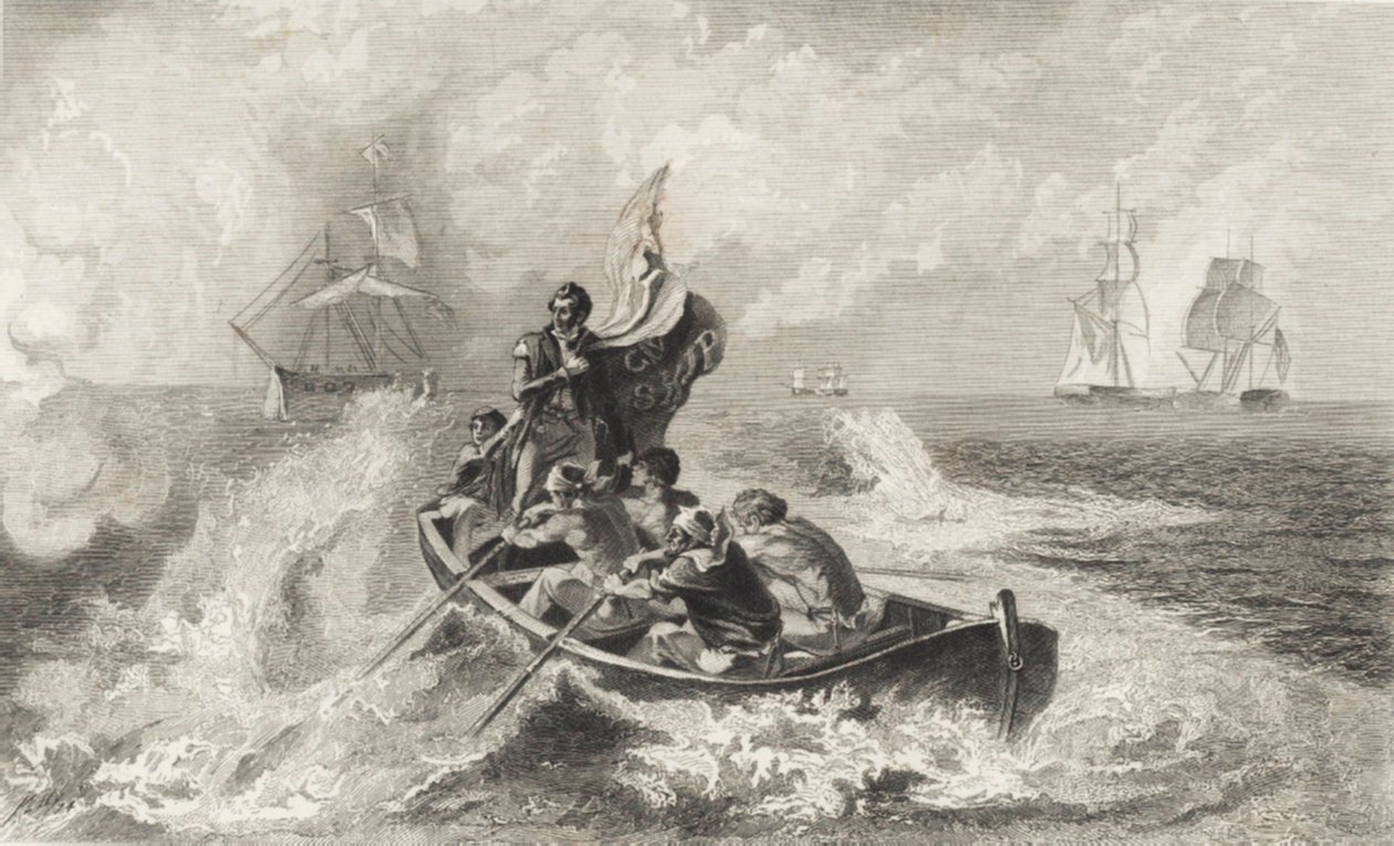 Battle of Lake Erie by John Ward Dunsmore