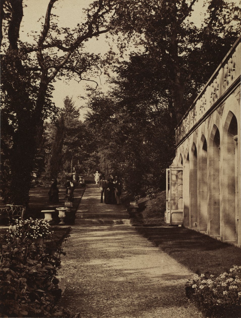 Orangery and Flower Garden at Singleton, Glamorganshire by W. Graham Vivian