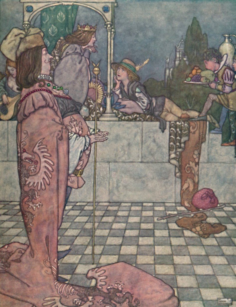 He Did Not Come to Woo Her, He Said, c. 1930 by William Heath Robinson