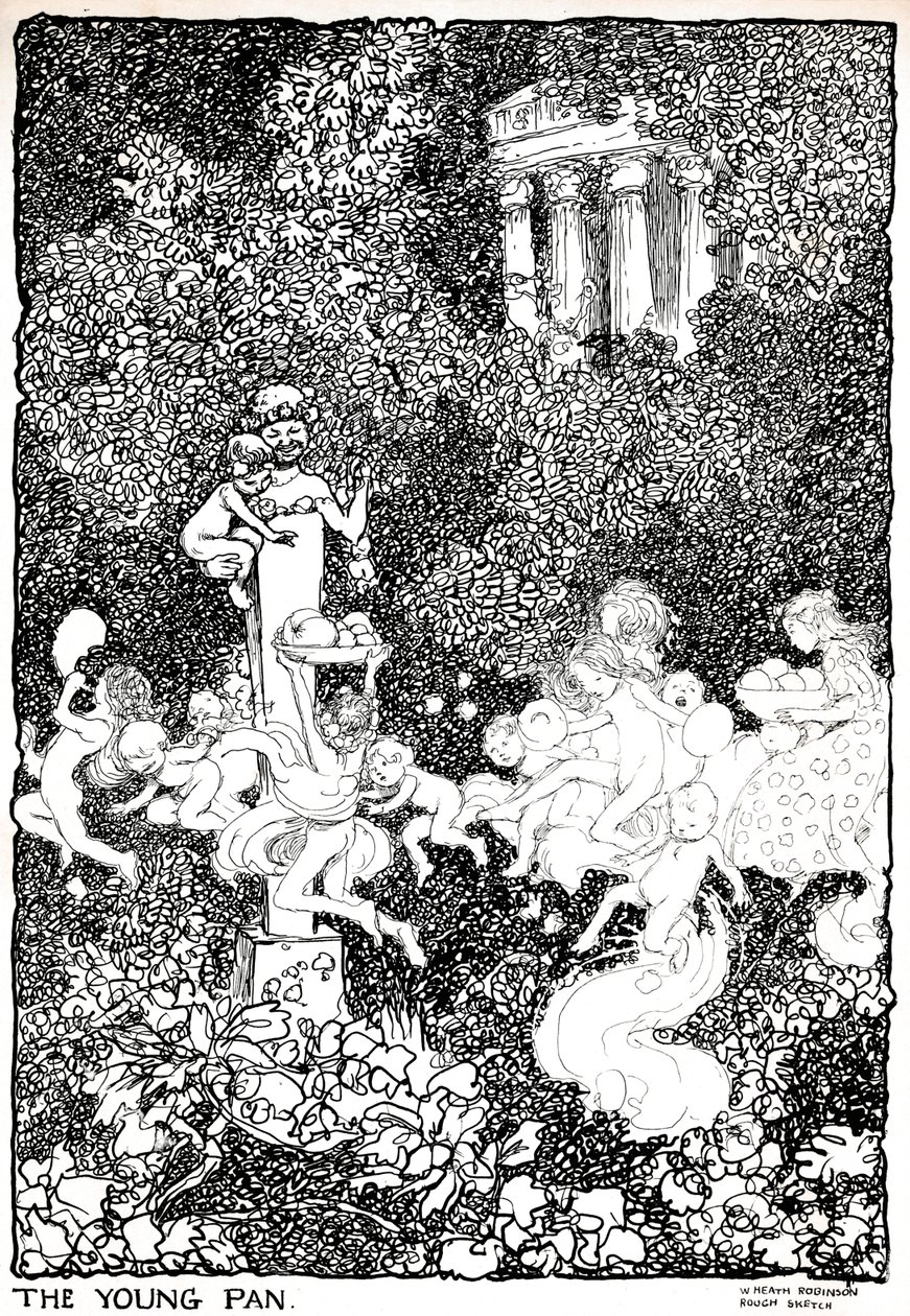The Young Pan - Stage One by William Heath Robinson
