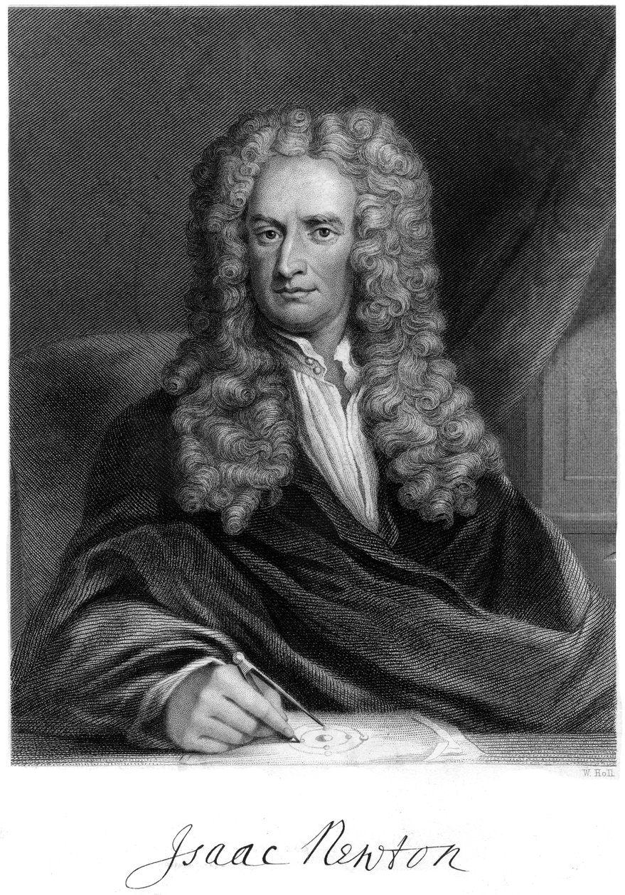 Sir Isaac Newton, English Mathematician, Astronomer and Physicist, 19th Century by W. Holl