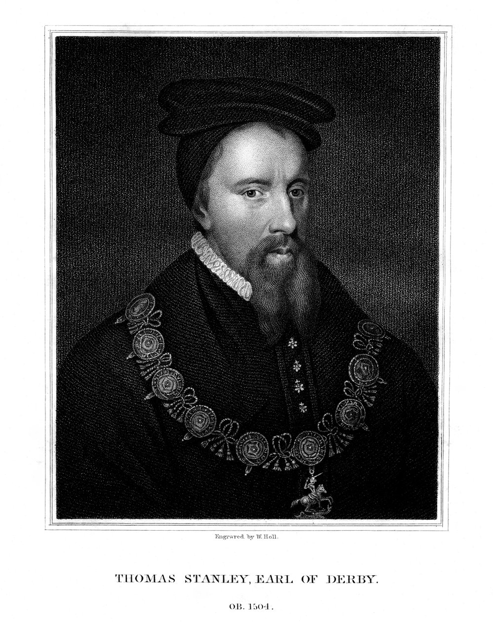 Thomas Stanley, 1st Earl of Derby, English Nobleman by W. Holl