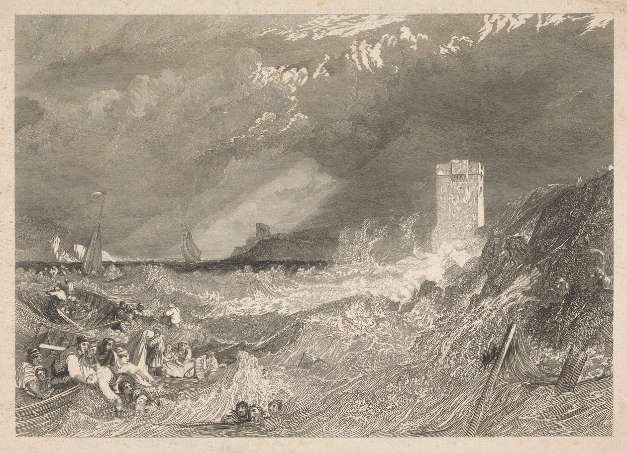 Entrance to Fowey Harbour, Cornwall by W. R. Smith