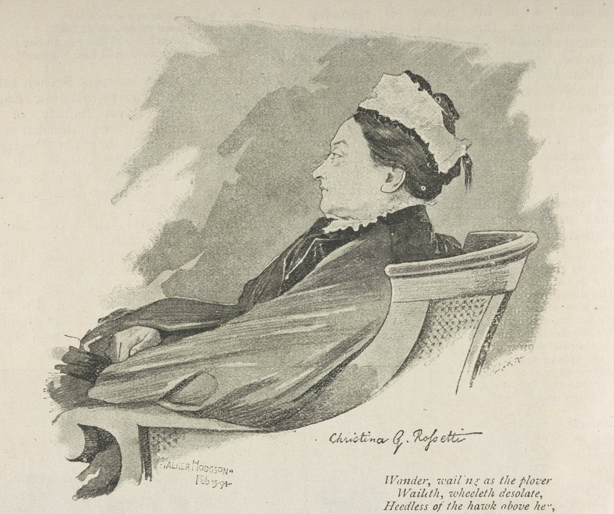 Portrait of Christina Rossetti, page 226 from 
