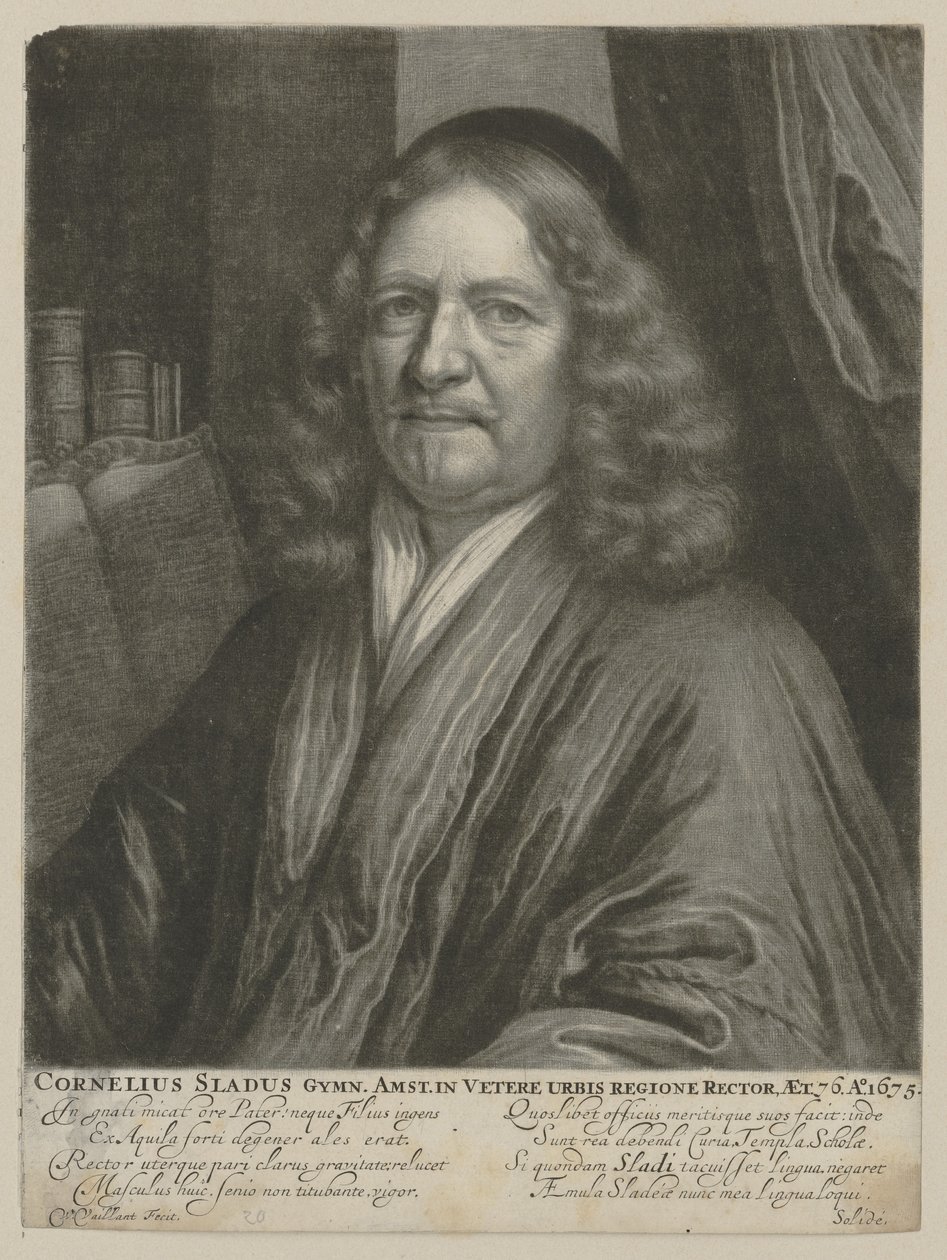 Portrait of Cornelis Sladus by Wallerant Vaillant
