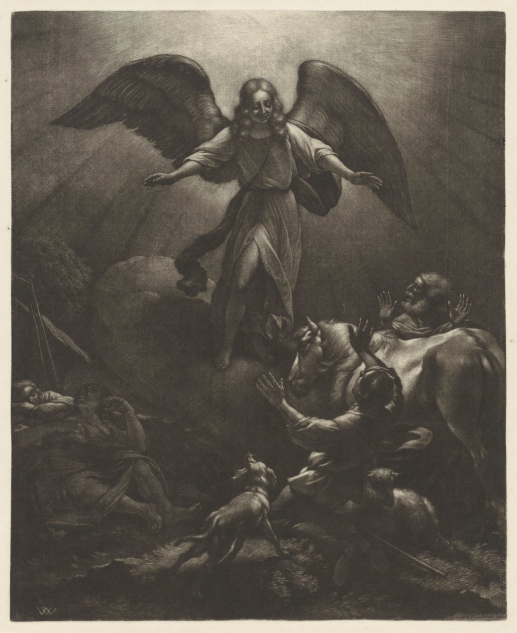 Annunciation to the Shepherds by Wallerant Vaillant