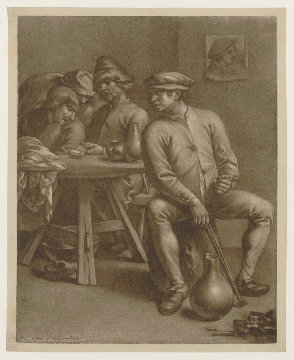 Four Singing Men in a Peasant