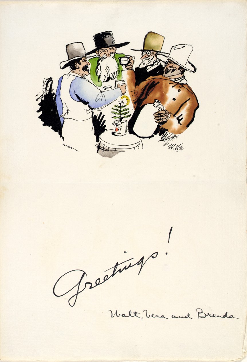 Christmas Greetings 1931 by Walt Kuhn