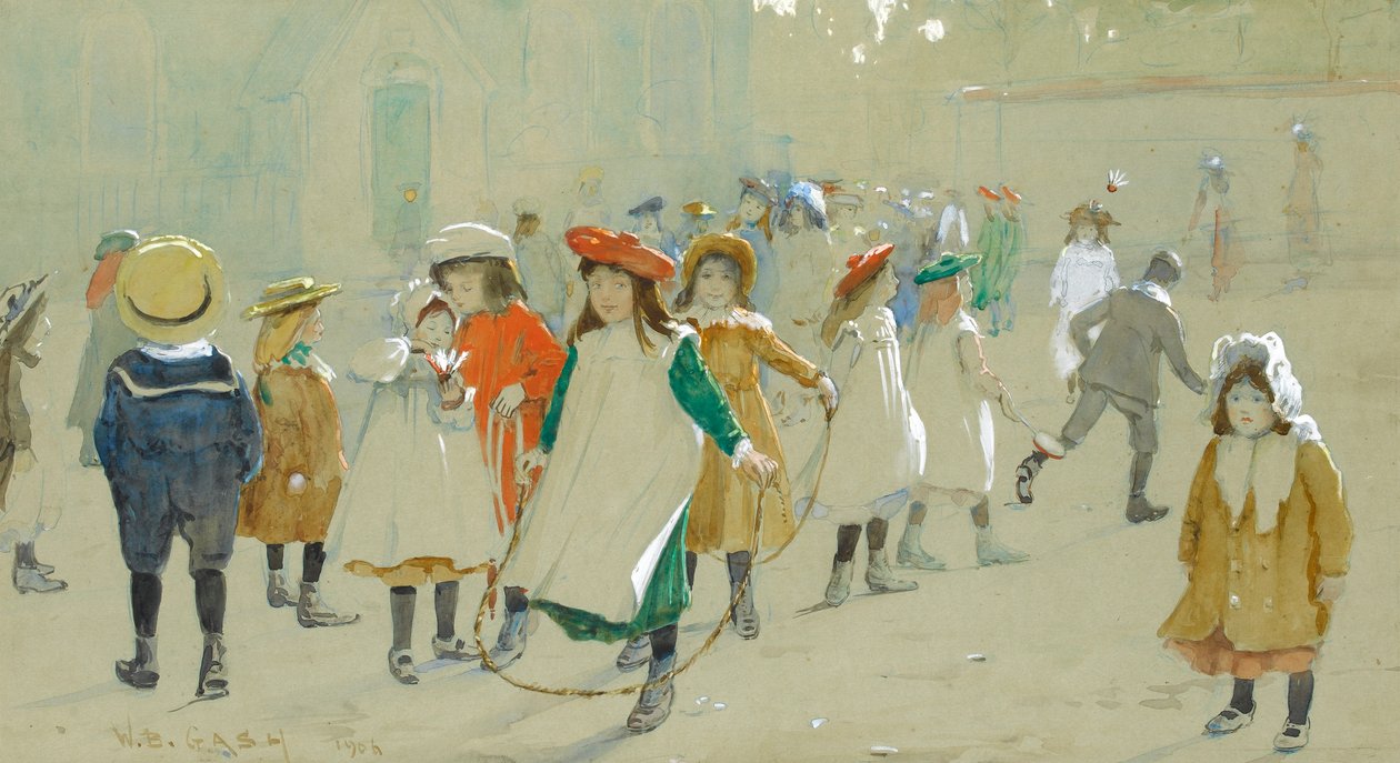 Children in a Playground by Walter Bonner Gash