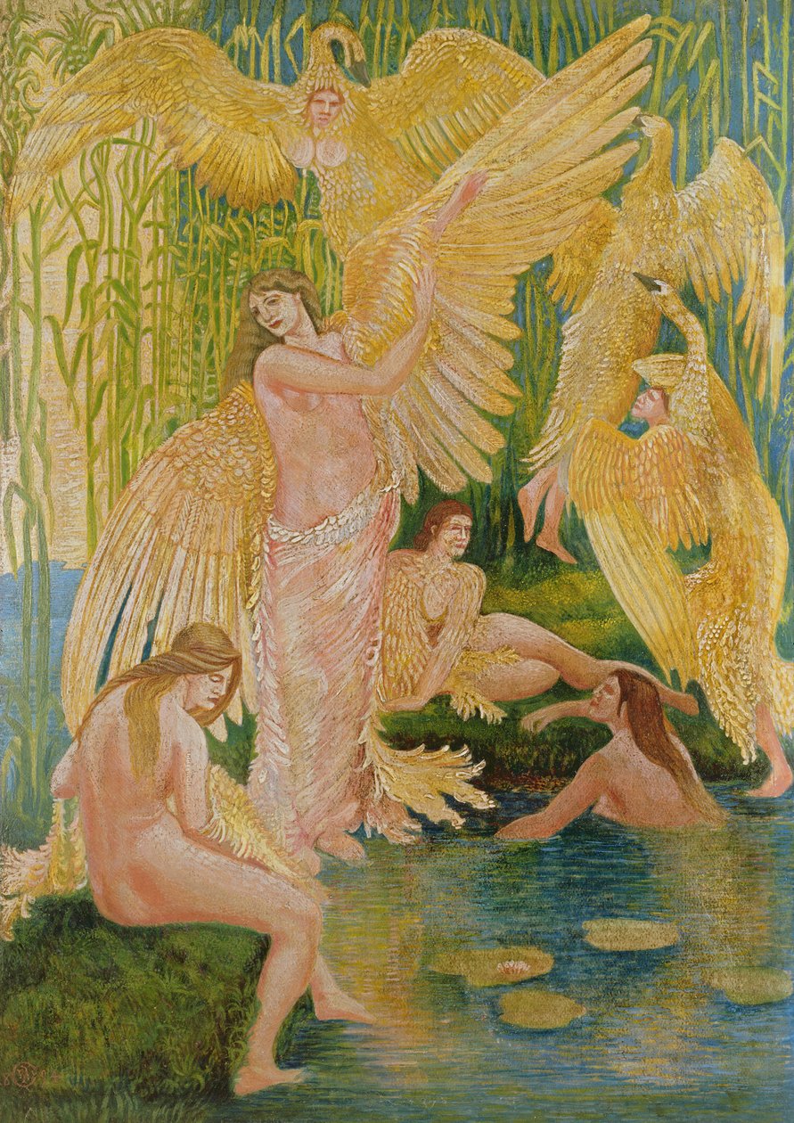 The Swan Maidens, 1894 by Walter Crane