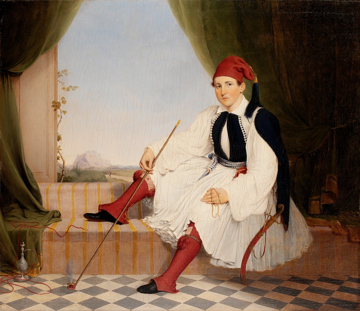 Portrait of John B. Carmac, in Greek Evzone Costume by Walter Gould