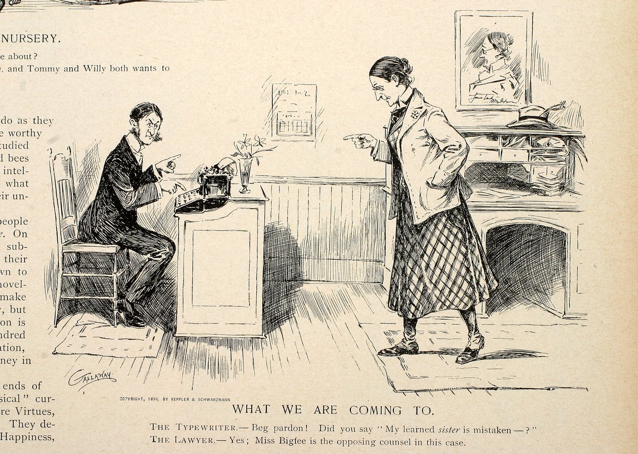 What We Are Coming To, from Puck, April 27th 1898 by Walter H., Gallaway