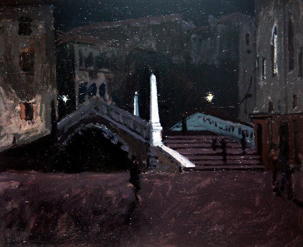 Ponte delle Guglie sul Cannaregio (Night Scene, Venice) c.1896 by Walter Richard Sickert
