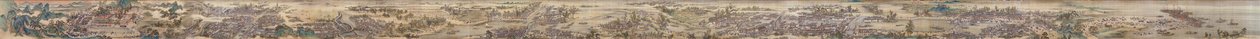 Wang Hui and others. Emperor Kangxi Touring the South. 9th handscroll of a set. 1691-98. by Wang Hui