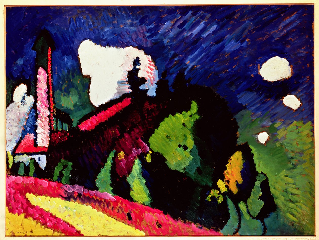 Landscape with a Steeple, 1909 by Wassily Kandinsky