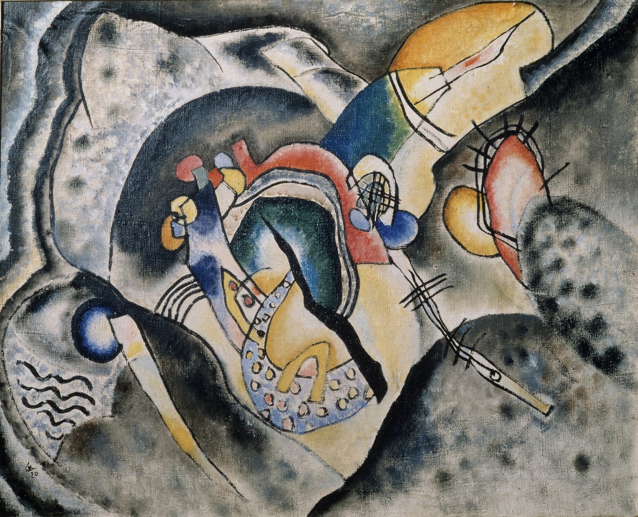 A black Stroke by Wassily Kandinsky