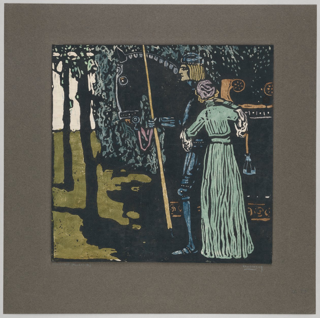 Farewell (Second State) by Wassily Kandinsky