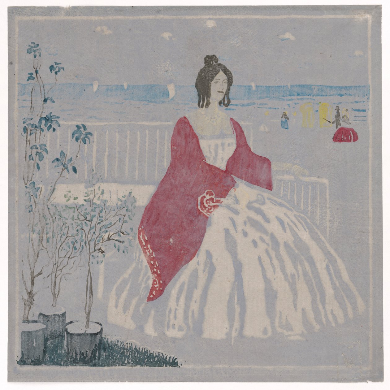 On the Beach by Wassily Kandinsky