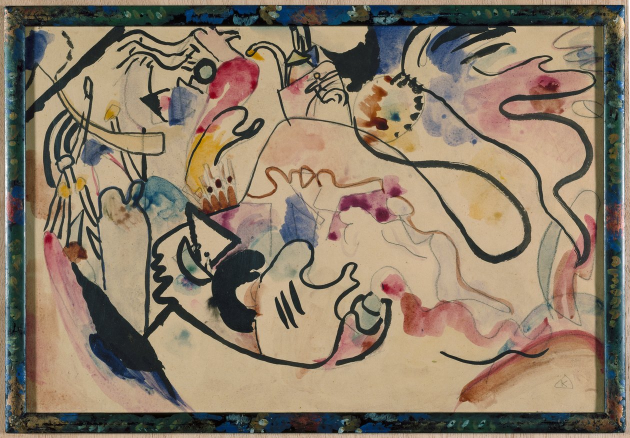 Watercolor No. 8 "Judgement Day" by Wassily Kandinsky