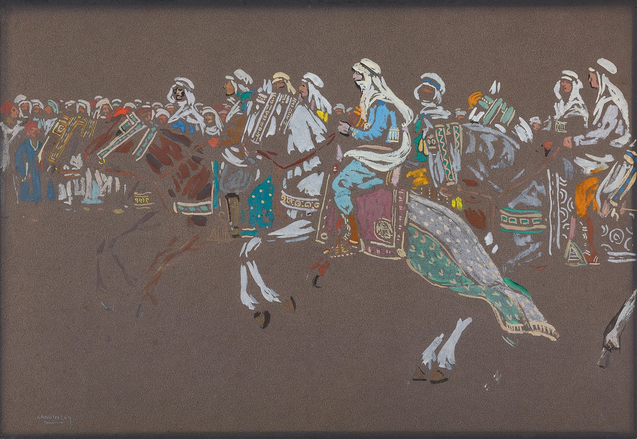 Arab Cavalry by Wassily Kandinsky