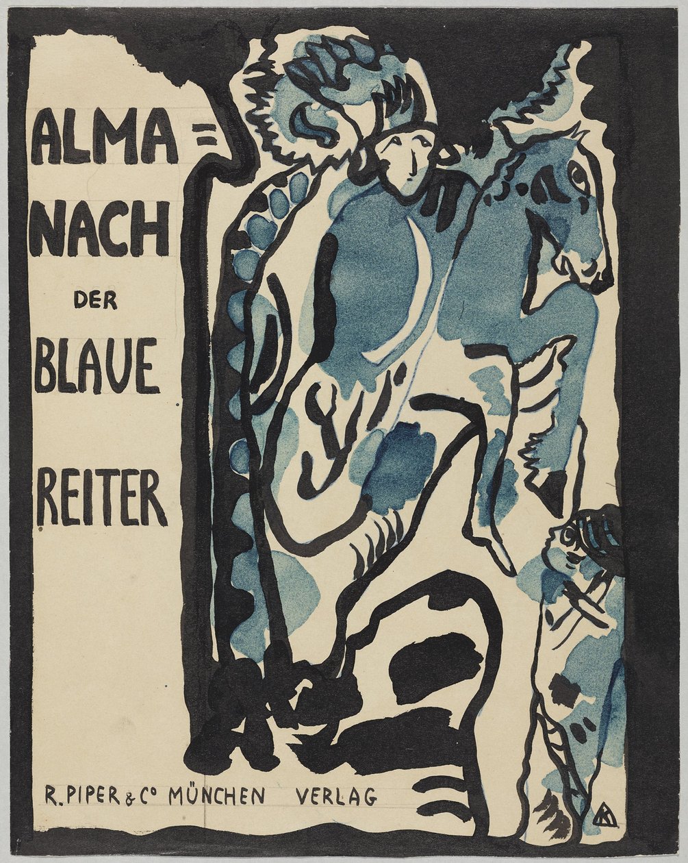 Final Design for the Cover of the Almanac 'The Blue Rider'