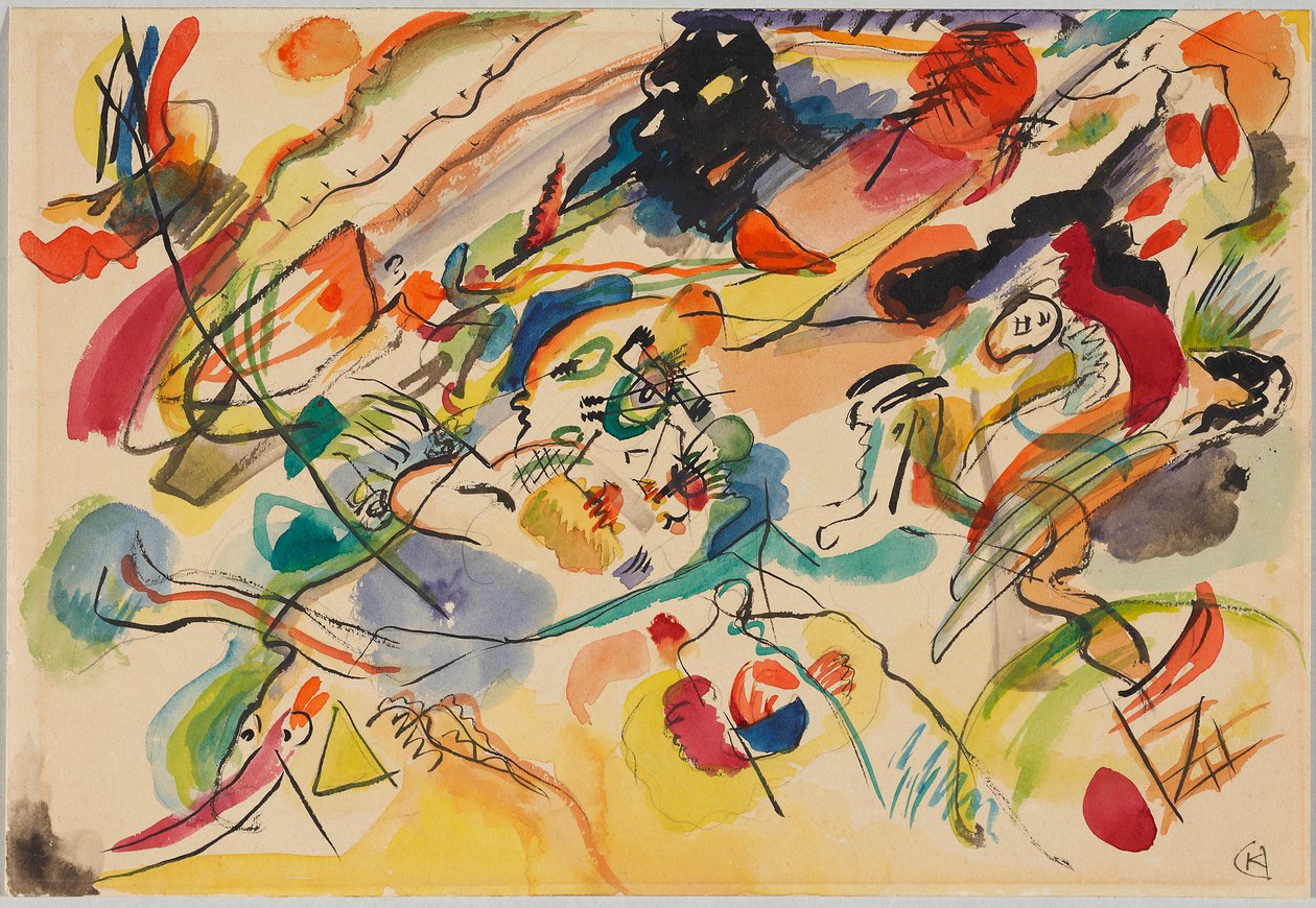 Design for 'Composition VII' by Wassily Kandinsky