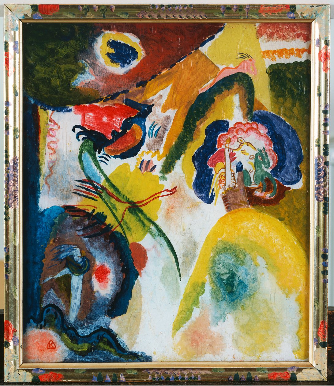 Glass Painting with Swan by Wassily Kandinsky