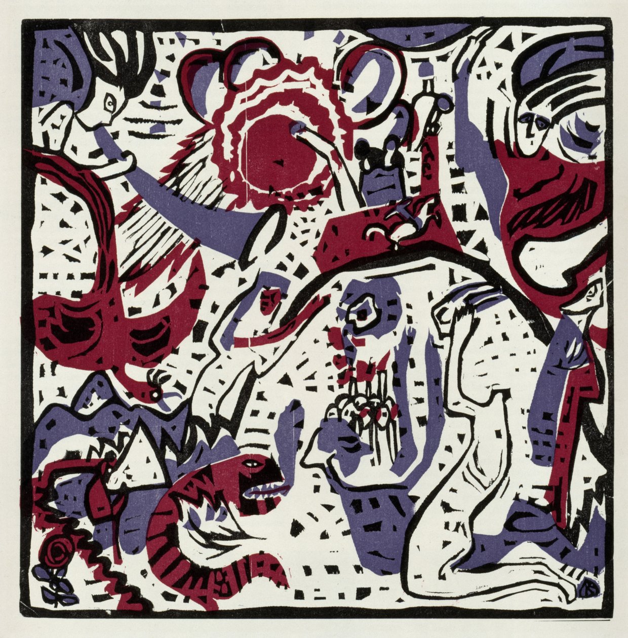 Great Resurrection (Reprint in "Derrière le Mirror", 42, 1051) by Wassily Kandinsky