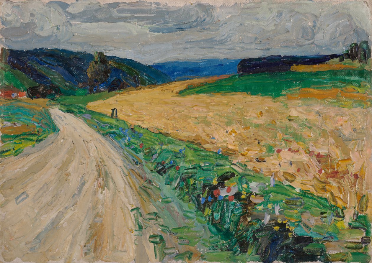 Kallmünz – Nature Study of the Yellow Stagecoach by Wassily Kandinsky