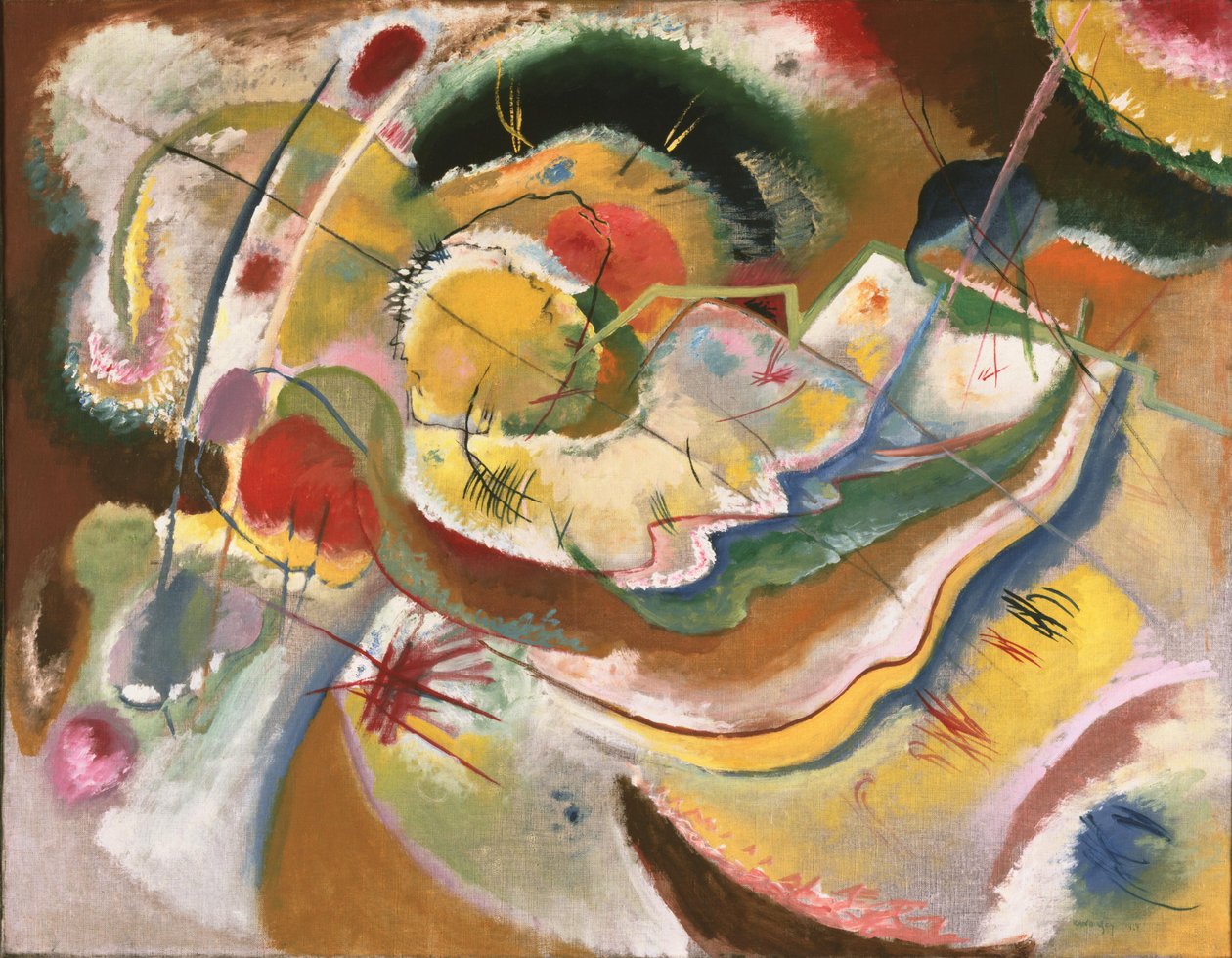 Kandinsky - Little Painting with Yellow (Improvisation), 1914 by Wassily Kandinsky