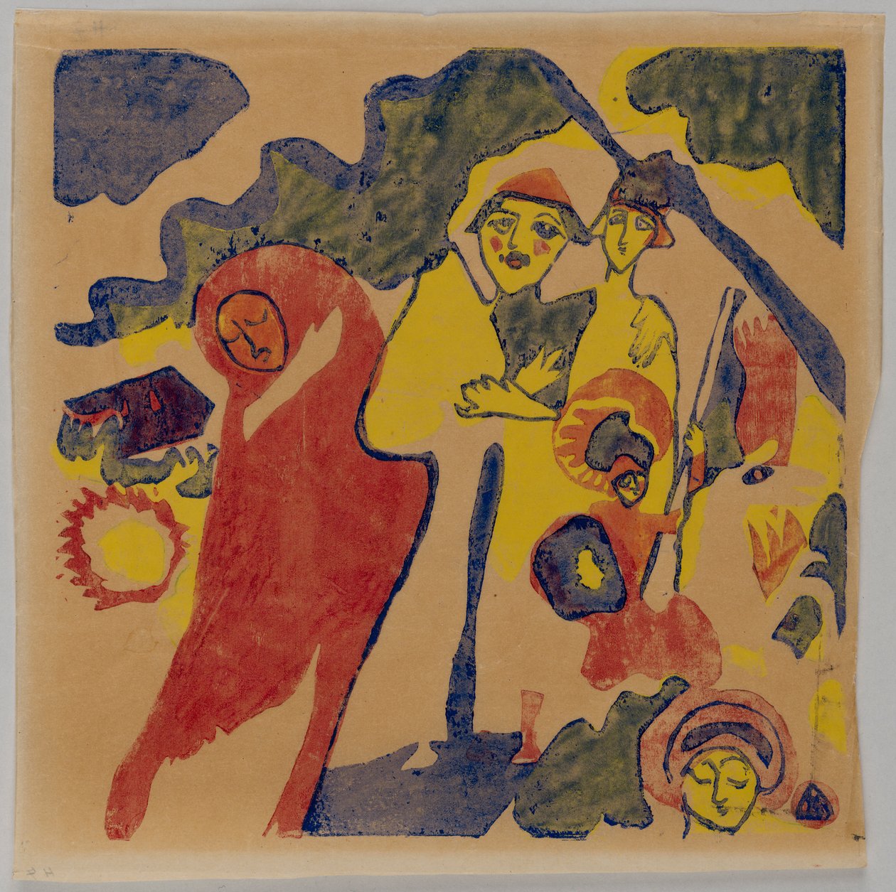 Sounds S. 85 (Farmer and Student) by Wassily Kandinsky