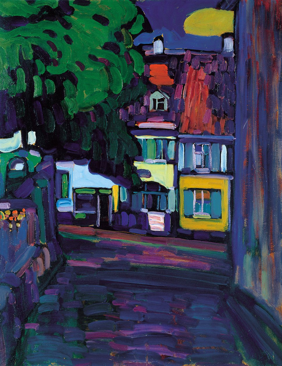Murnau, Houses in the Obermarkt by Wassily Kandinsky