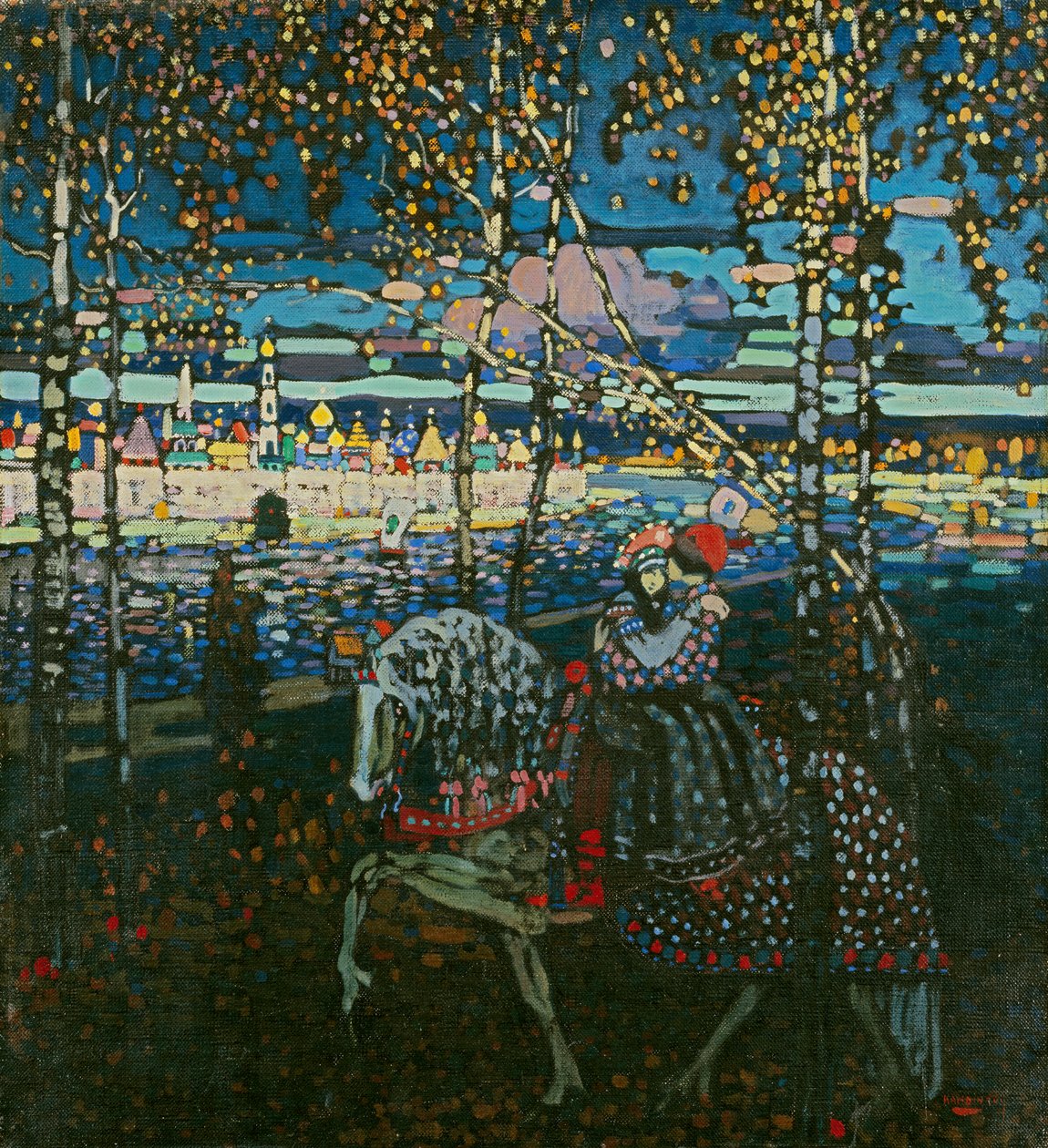 Riding Couple by Wassily Kandinsky