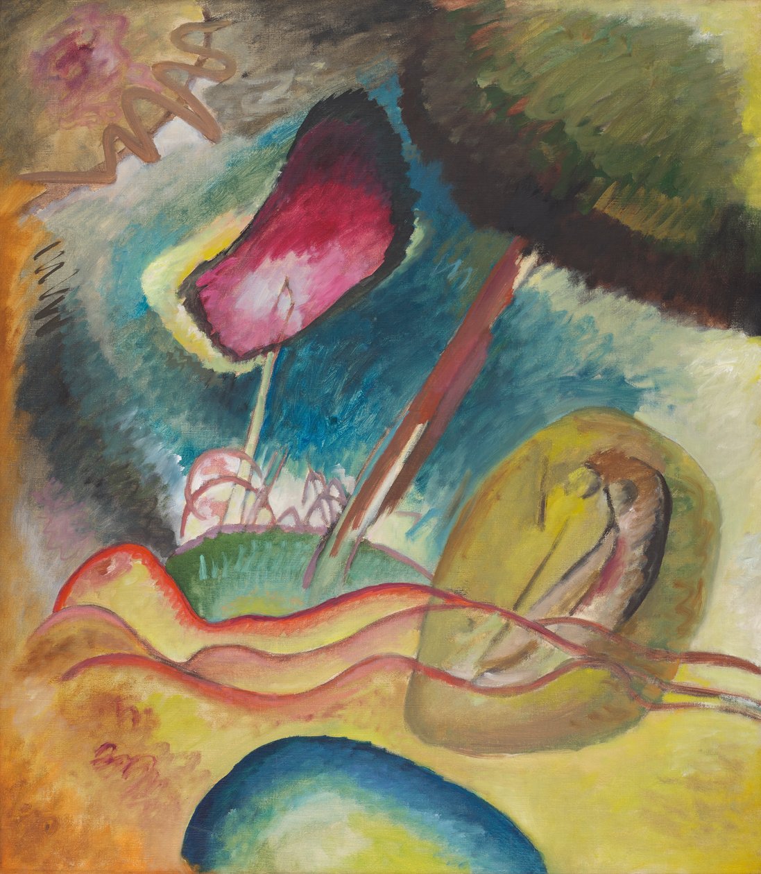 Red Spot (Nightly) by Wassily Kandinsky