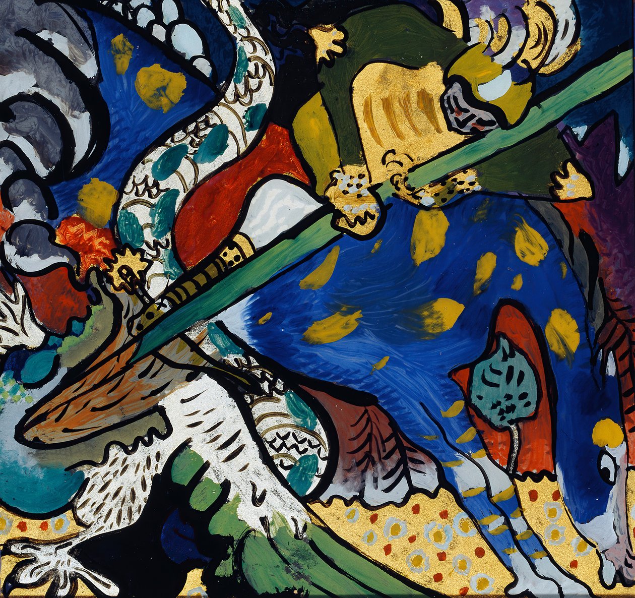 Saint George I, 1911 by Wassily Kandinsky: Fine art print