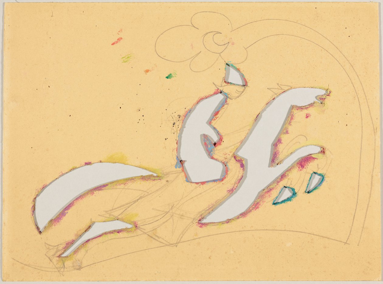 Stencil with Rider by Wassily Kandinsky