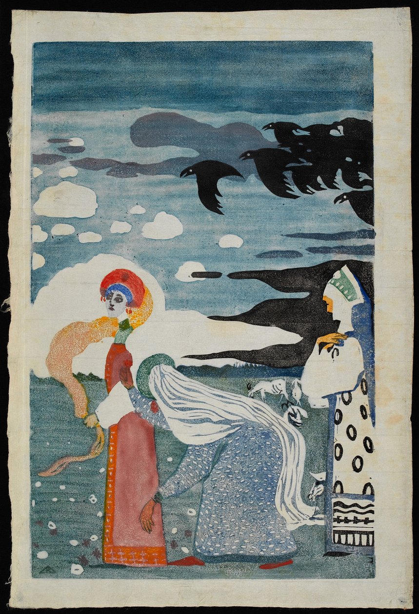 The Ravens, 1907 by Wassily Kandinsky