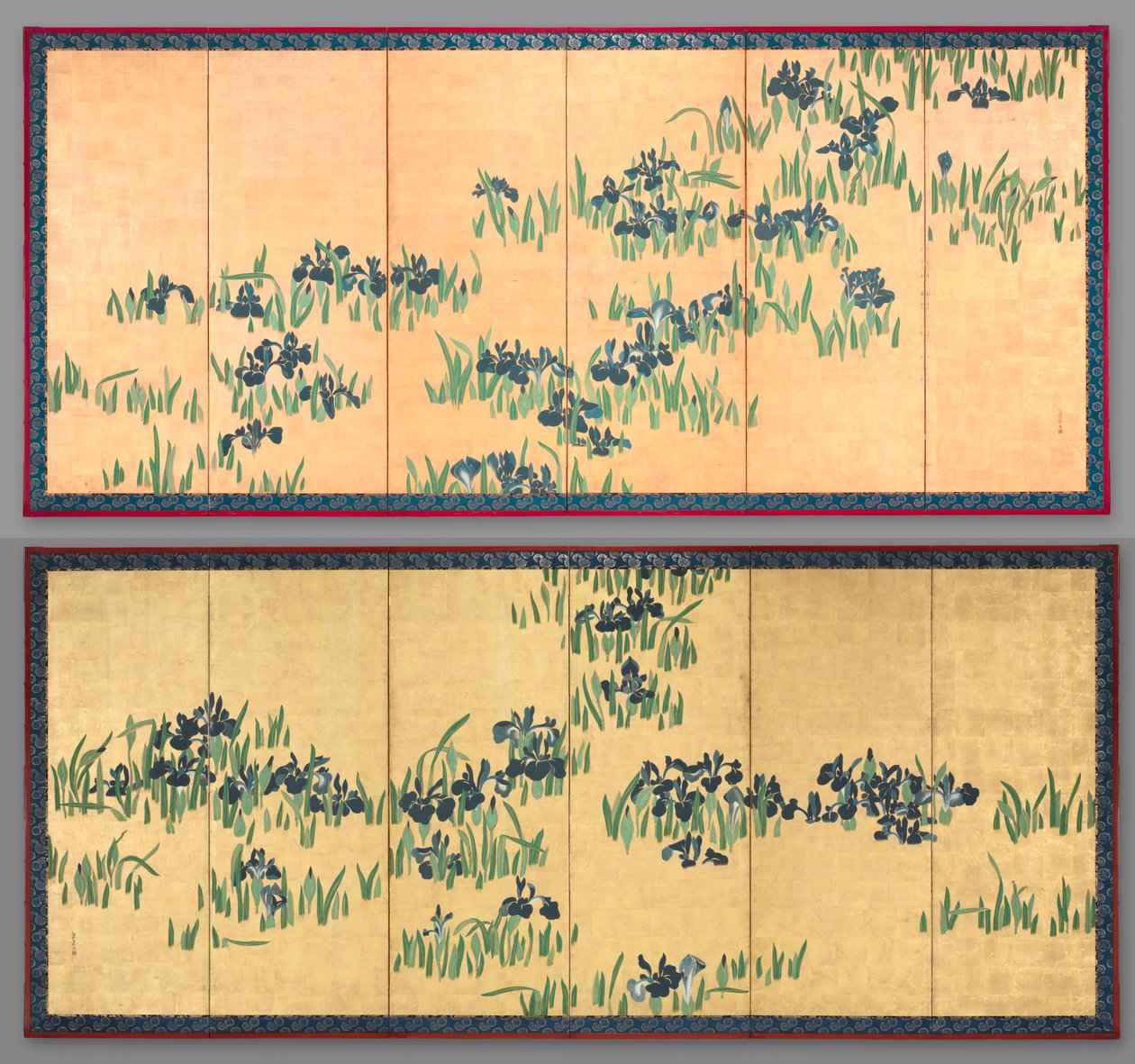 Irises by Watanabe Shiko