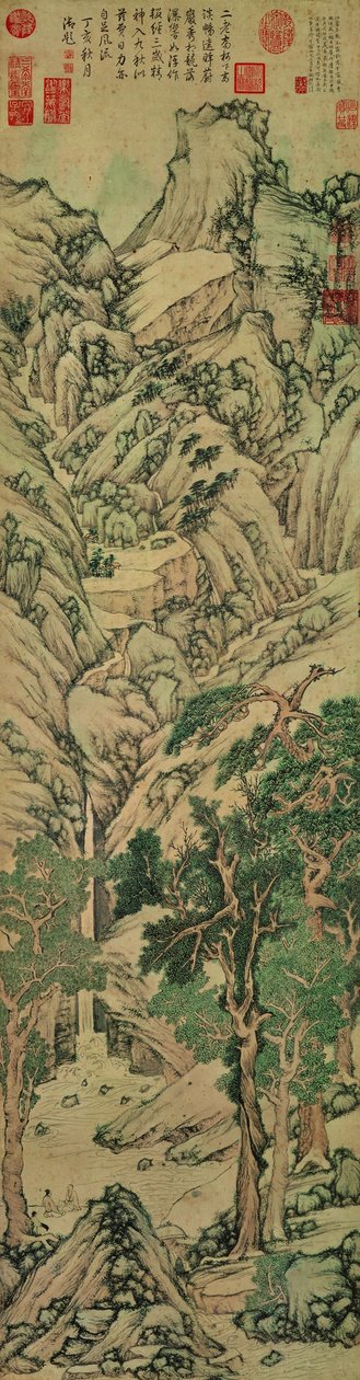 A Thousand Peaks Vying for Splendor by Wen Zhengming