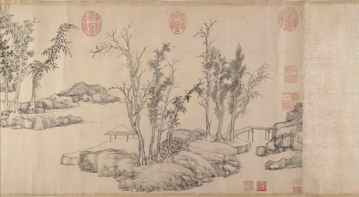 Summer Retreat in the Eastern Grove, datable to before 1515 by Wen Zhengming