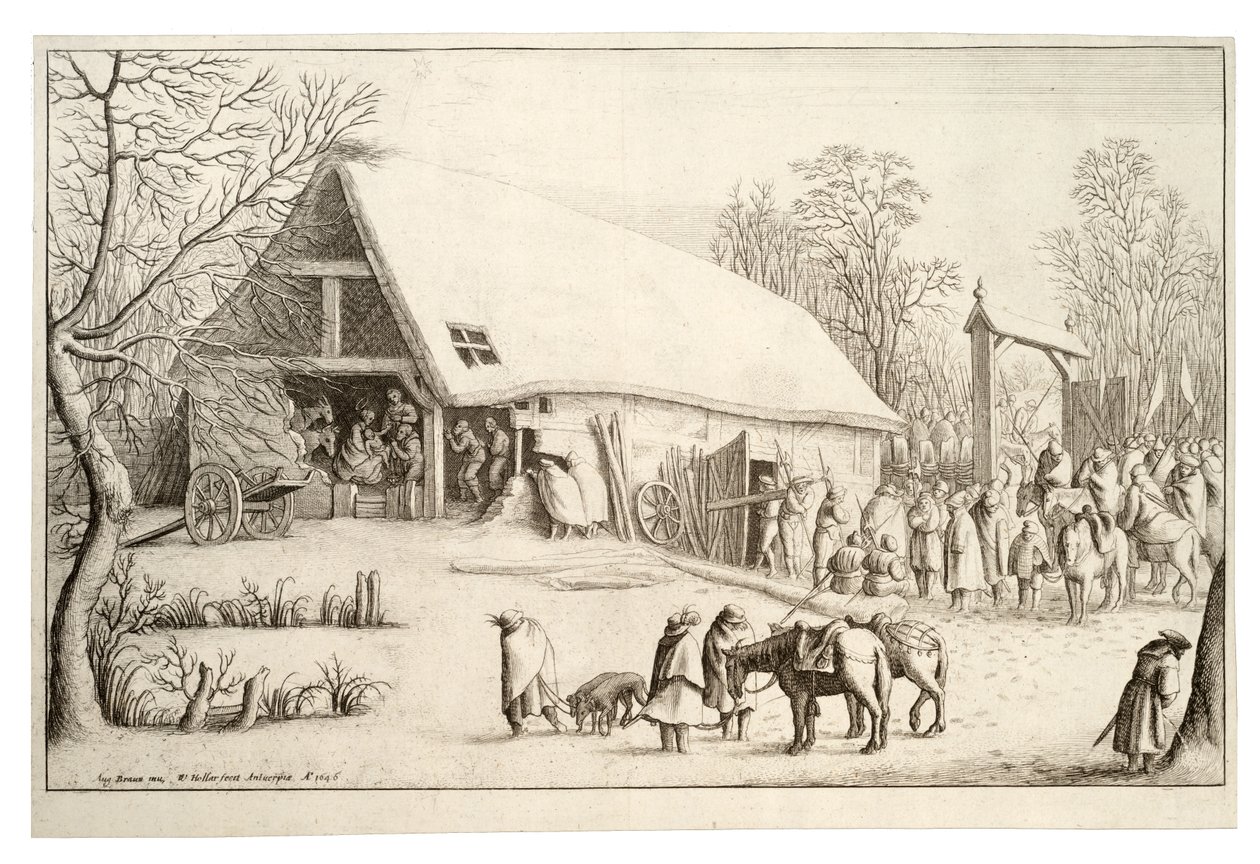 Adoration of the Kings by Wenceslaus Hollar